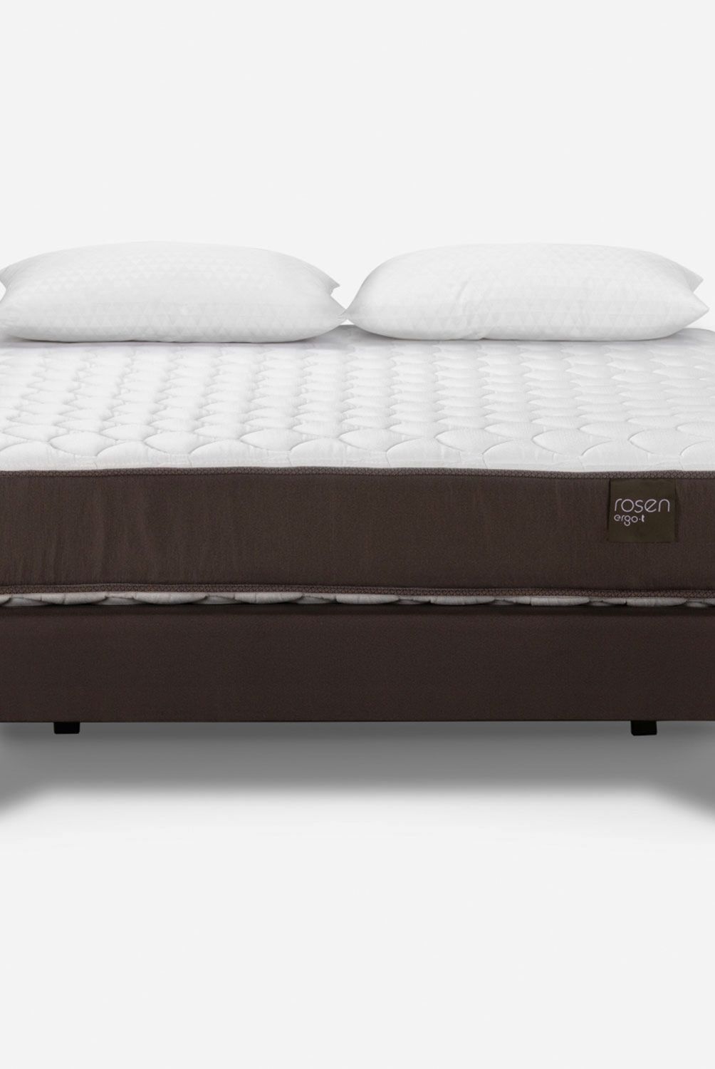ROSEN - Cama Europea Ergo T 2 Plazas Base Normal + Almohadas Rosen