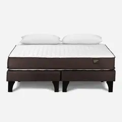 ROSEN - Cama Europea 2 Plazas Ergo T Base Dividida + Almohadas