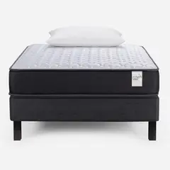 ROSEN - Cama Europea 1 Plaza Wave + Almohadas