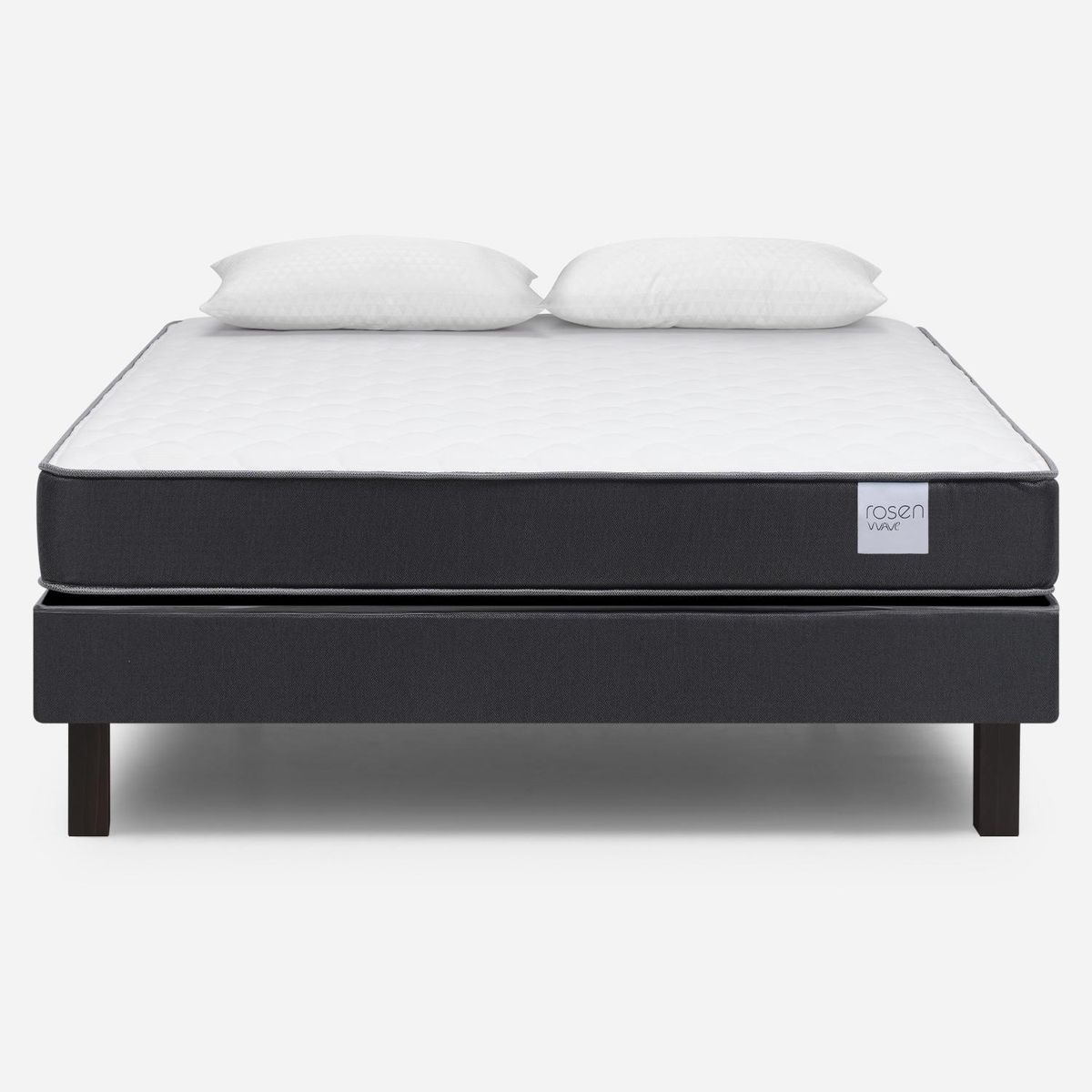 ROSEN - Cama Wave 2 Plazas + Almohadas Rosen