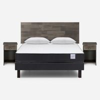 Cama Europea 2 Plazas Wave Tabor G + Almohadas