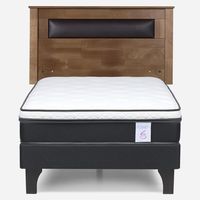 Cama Europea New Style 6 1.5 Plazas + Respaldo