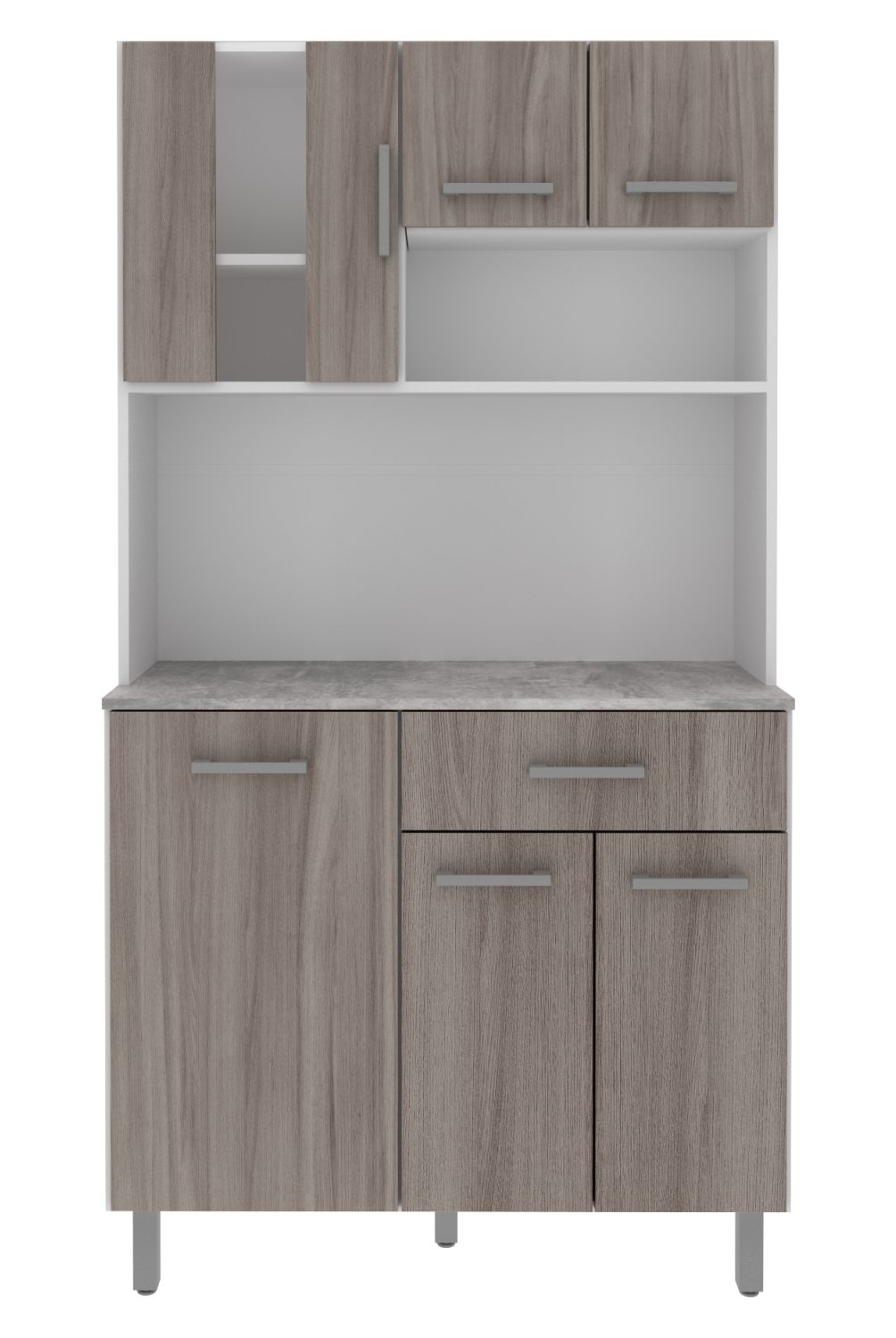 TECNOMOBILI - Kit Mueble Cocina 6 Puertas 1 Cajón Espesor 15Mm Tecnomobil