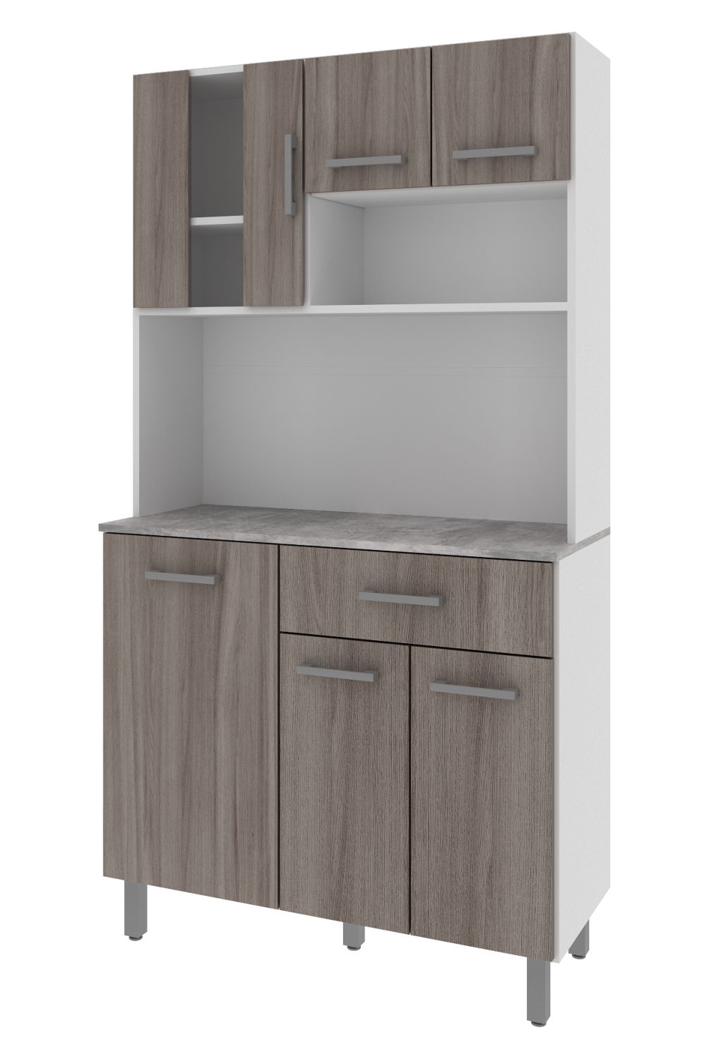 TECNOMOBILI - Kit Mueble Cocina 6 Puertas 1 Cajón Espesor 15Mm Tecnomobil