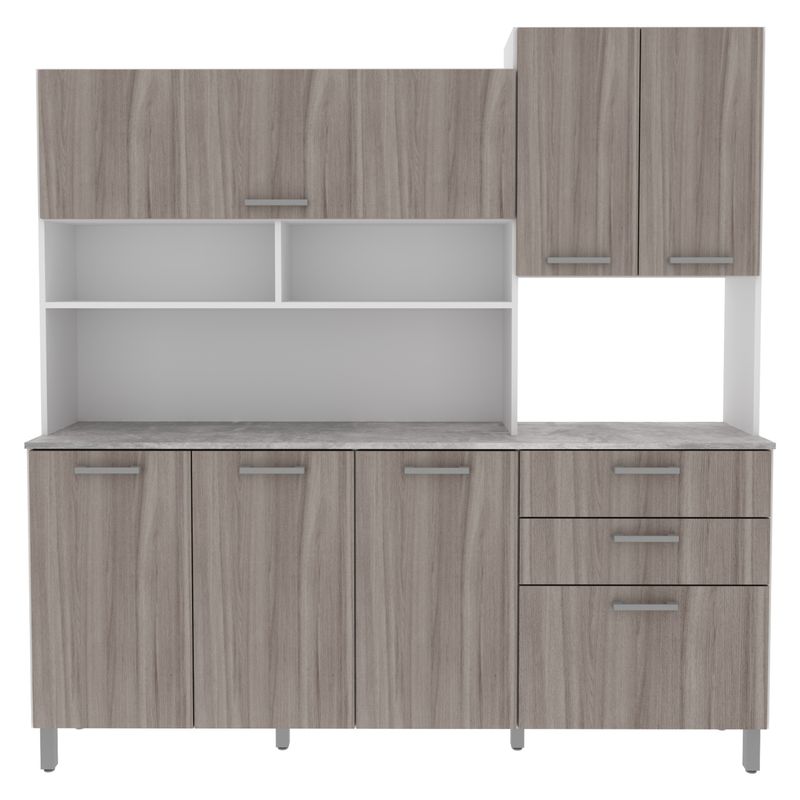 TECNOMOBILI - Mueble Kit Cocina 6 Puertas 3 Cajones Espesor 15Mm Tecnomobil
