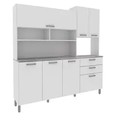 TECNOMOBILI - Mueble Kit Cocina 6 Puertas 3 Cajones Espesor 15Mm Tecnomobil