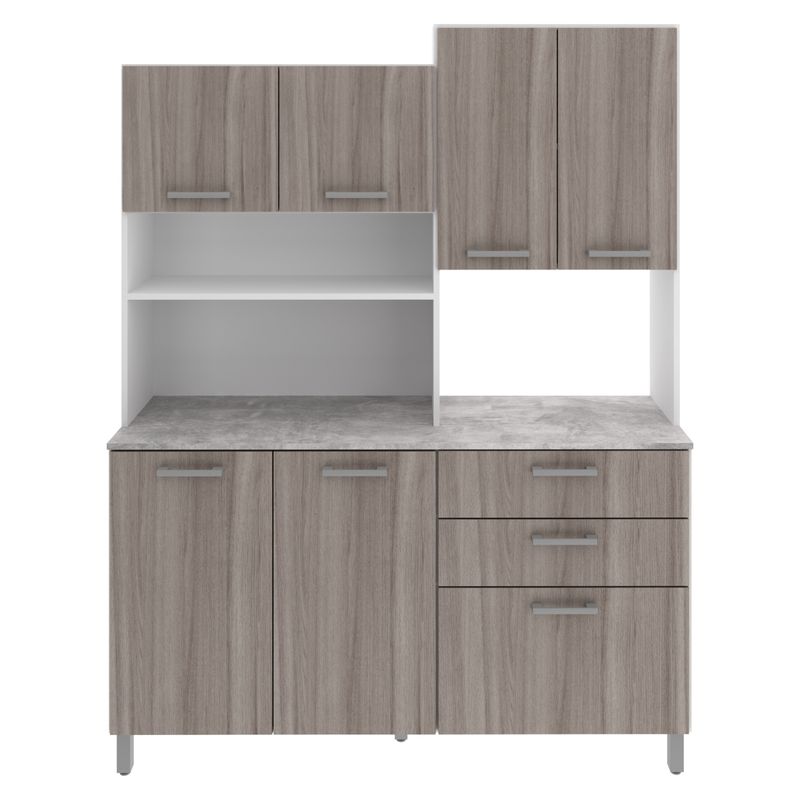 TECNOMOBILI - Mueble Kit Cocina 6 Puertas 3 Cajones Espesor 15Mm Tecnomobil