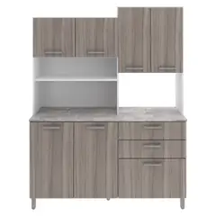 TECNOMOBILI - Mueble Kit Cocina 6 Puertas 3 Cajones Espesor 15Mm Tecnomobil