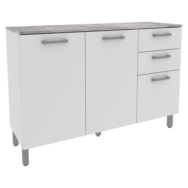 Mueble Organizador Cocina 2 Puertas 3 Cajones Cz1004Bb