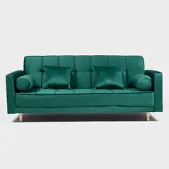 DECO CLASS - Sofá Cama Tela Velvet Arezzo