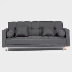 DECO CLASS - Sofá Cama Tela Lino Arezzo