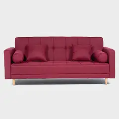 DECO CLASS - Sofá Cama Tela Lino Arezzo