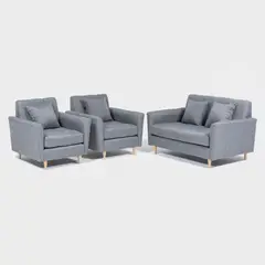 DECO CLASS - Juego De Living Bari Tela Lino