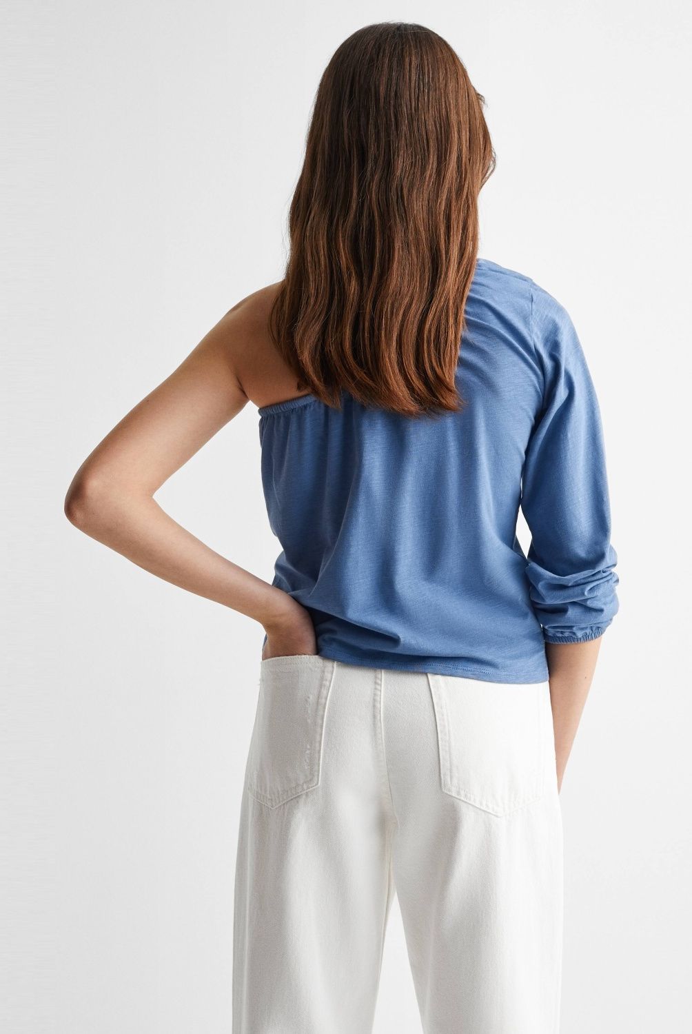 MANGO TEEN - Polera Algodón Asimétrica Off Niña Mango Teen