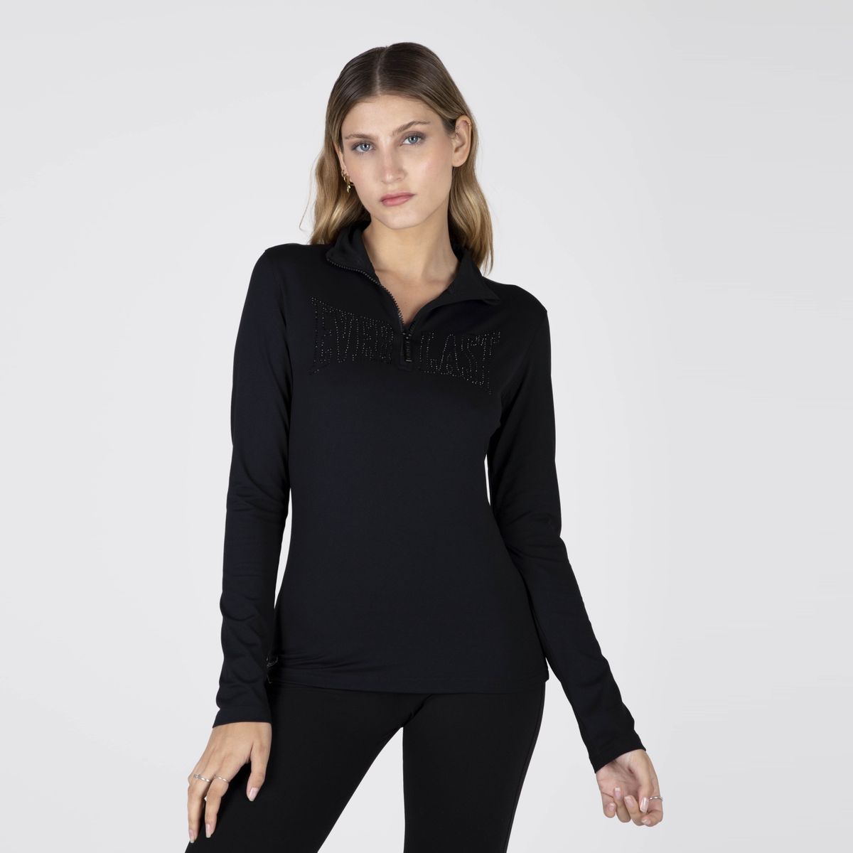 EVERLAST - Polera Manga Larga Fitness Mujer Everlast