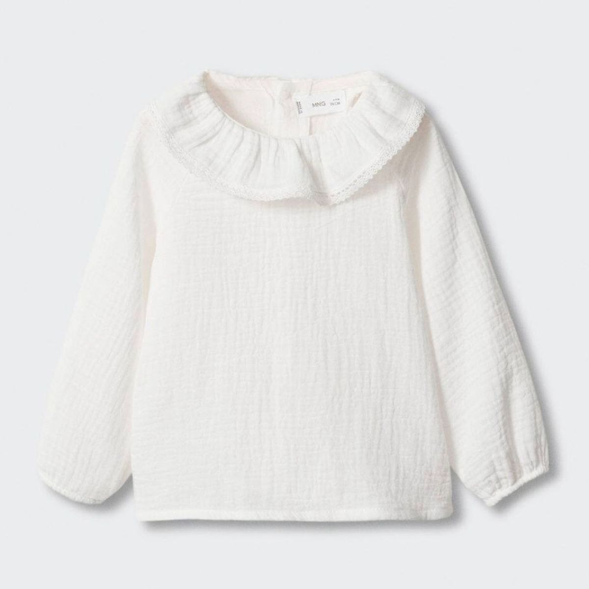 MANGO KIDS - Blusas Manga Larga Algodón Niña Mango Kids