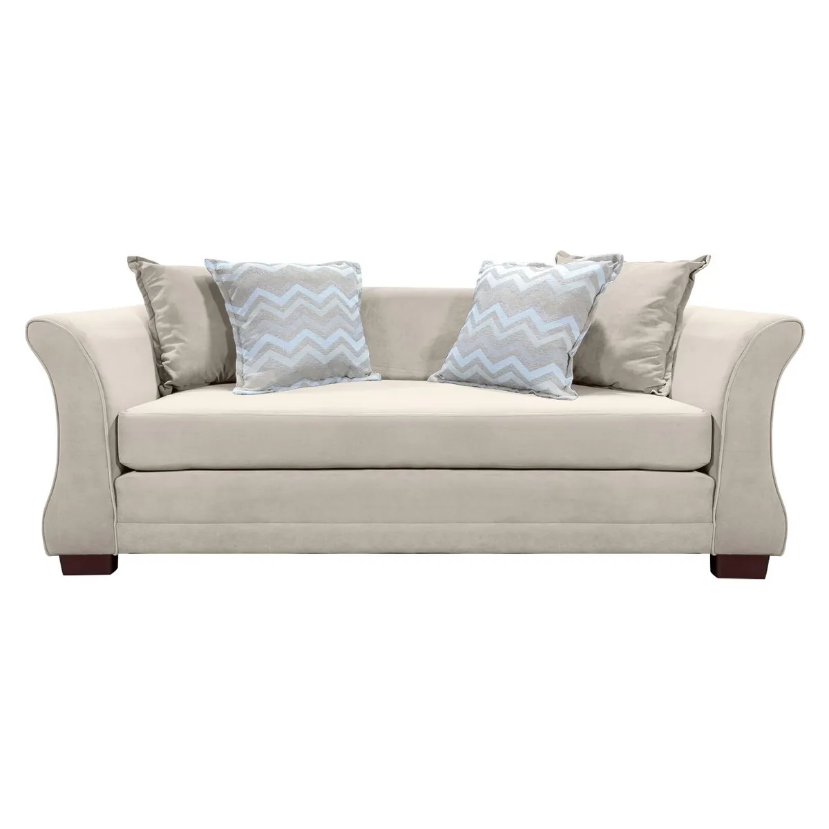 LIVING FACTORY - Sofá Kerem 3 Cuerpos Felpa Living Factory