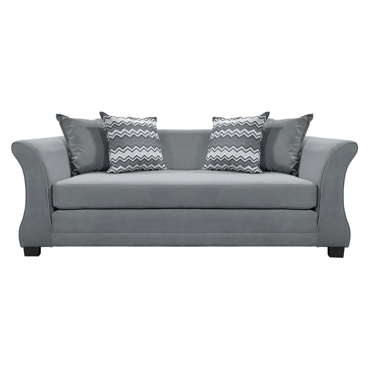 LIVING FACTORY - Sofá Kerem 3 Cuerpos Felpa Living Factory