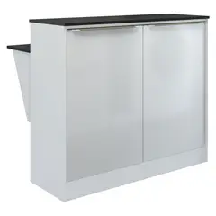 BE DESIGN - Isla Comedor 2 Puertas Blanco Smart