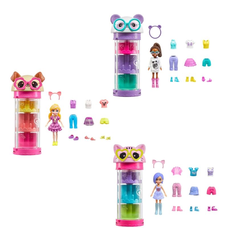 POLLY POCKET - Set Tubo De Modas Giratorio (Contiene Producto Al Azar Del Surtido) Polly Pocket