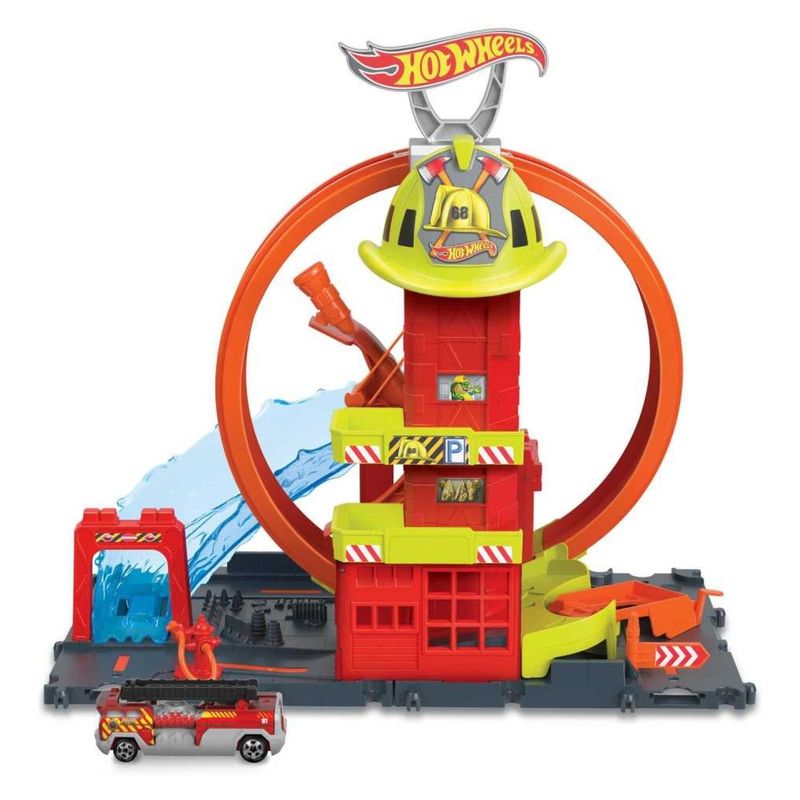 HOT WHEELS - City Super Estación Bomberos Niño Hot Wheels