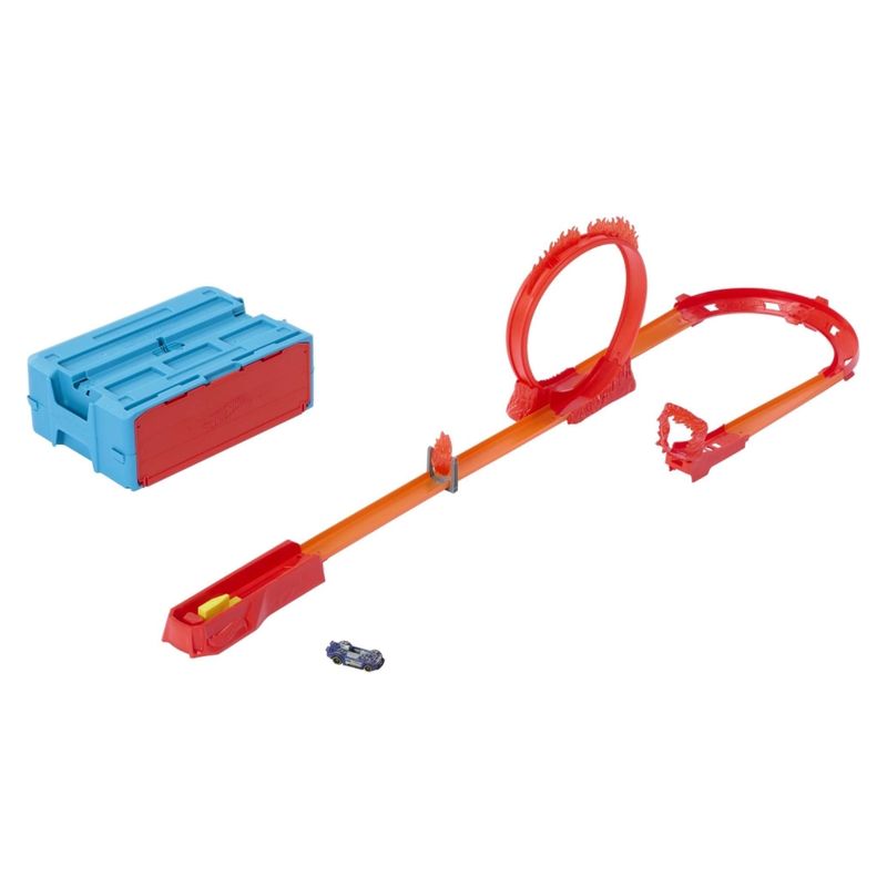 HOT WHEELS - Caja Grande Acrobacias Fuego Hot Wheels