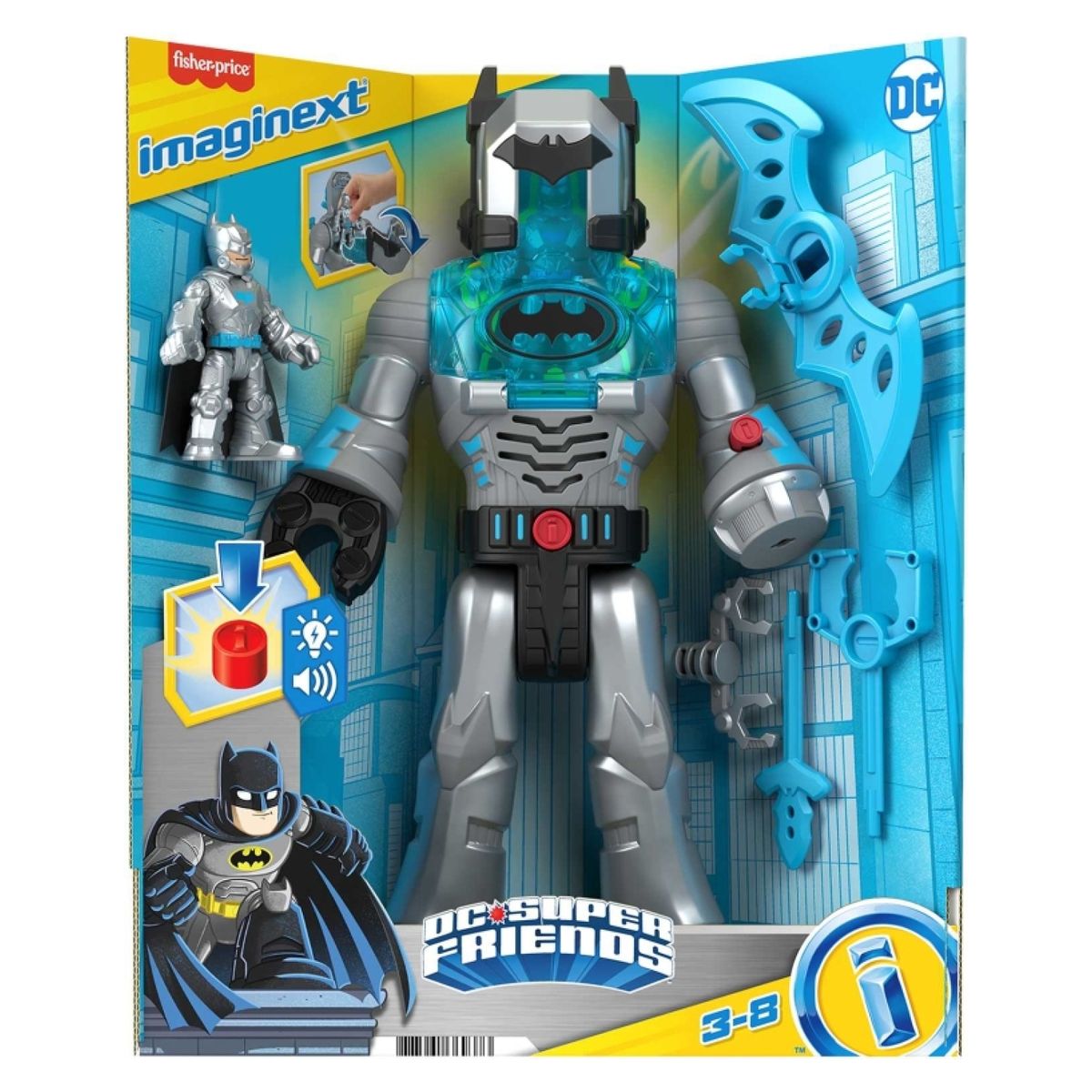 IMAGINEXT - Batman Insider Exo Traje Gris Imaginext
