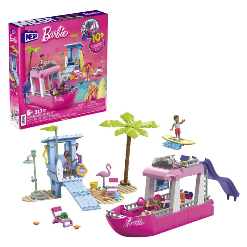 MEGA CONSTRUX - Barbie Bote De Los Sueños Malibu Mega Construx