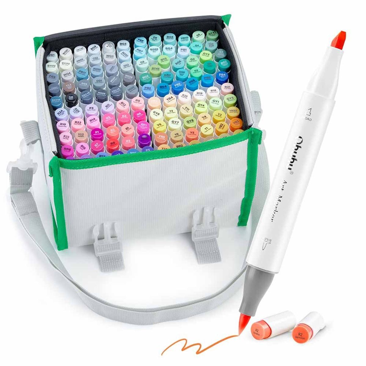 OHUHU - Ohuhu 120 marcadores de alcohol  1 Blender. Pince