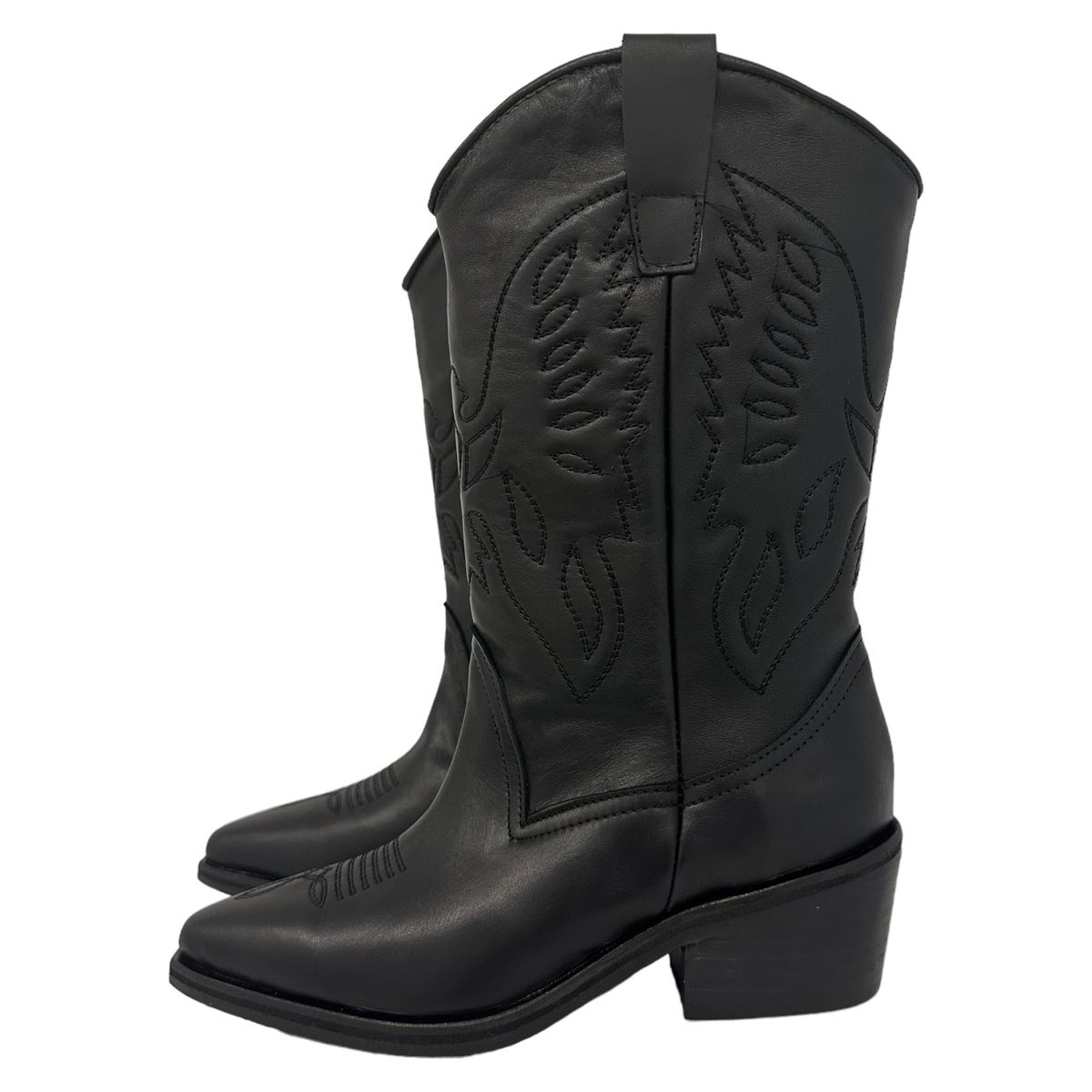 COLMADA - Bota Mujer Cuero Negro Colmada
