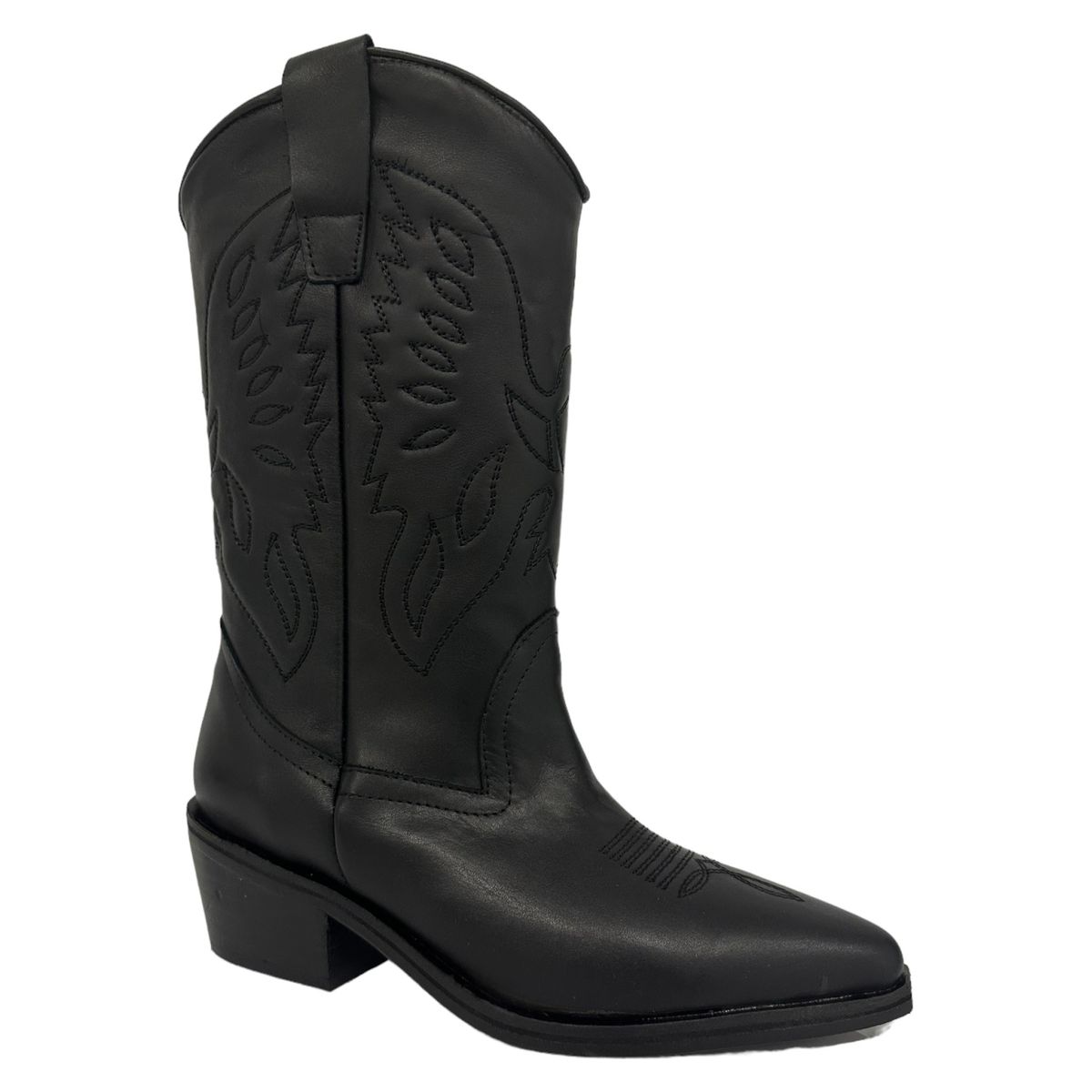 COLMADA - Bota Mujer Cuero Negro Colmada