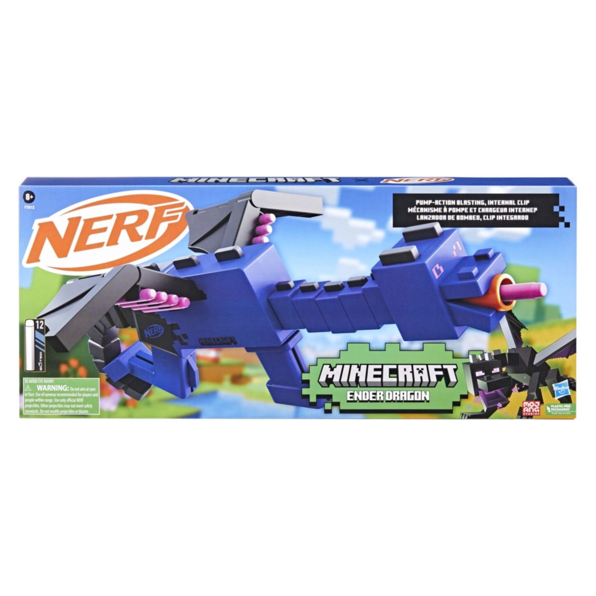NERF - Lanzador Minecraft Ender Dragon  Nerf