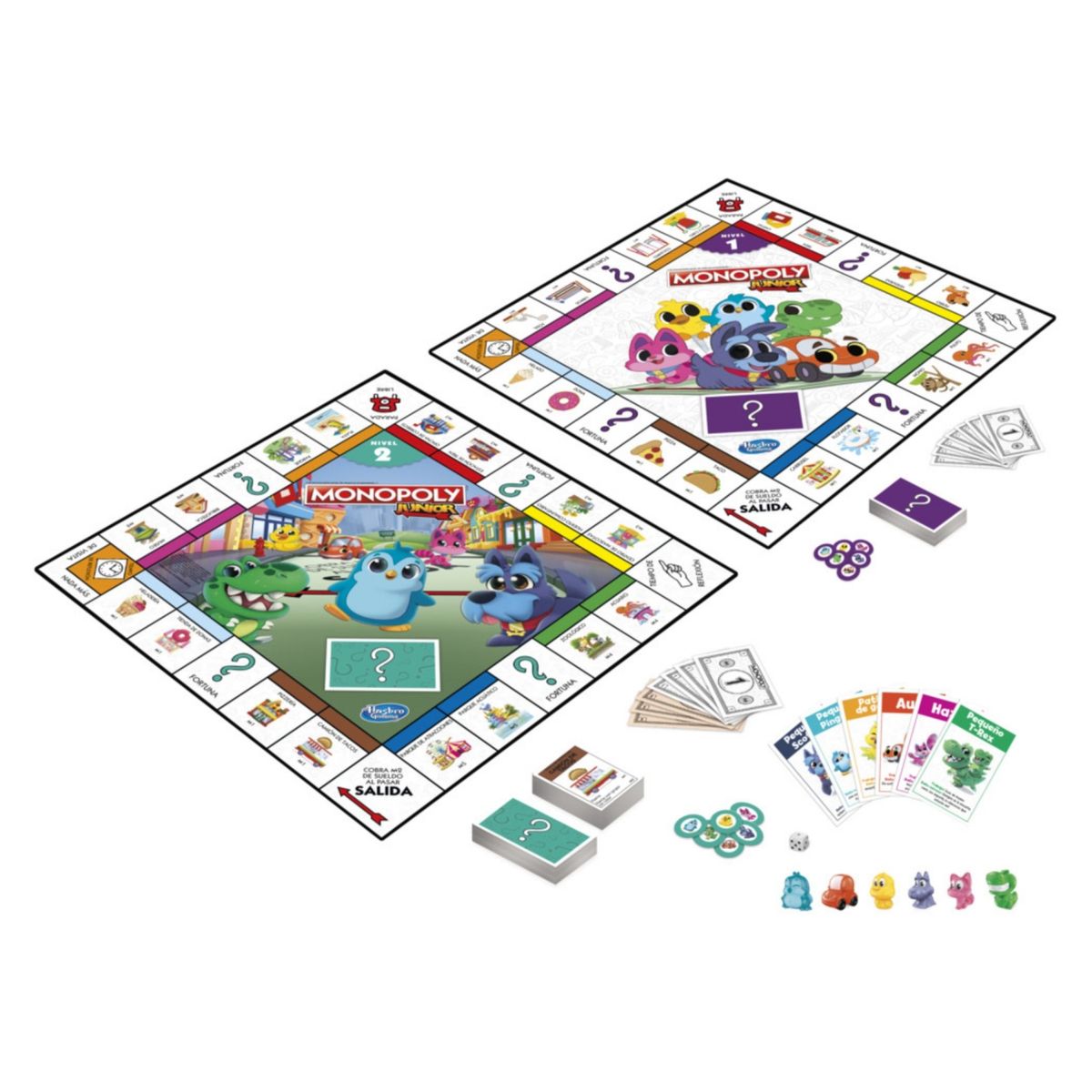 MONOPOLY - Juego de Mesa Monopoly Junior 2 Games In 1