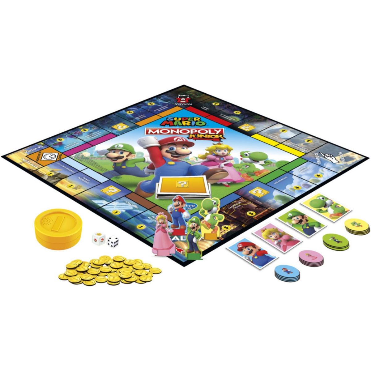 MONOPOLY - Juego de Mesa Monopoly Junior Super Mario Edition
