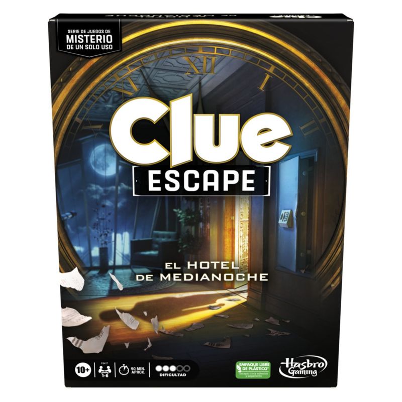 HASBRO GAMING - Juego De Mesa Clue Escape El Hotel De Medianoche Hasbro Gaming