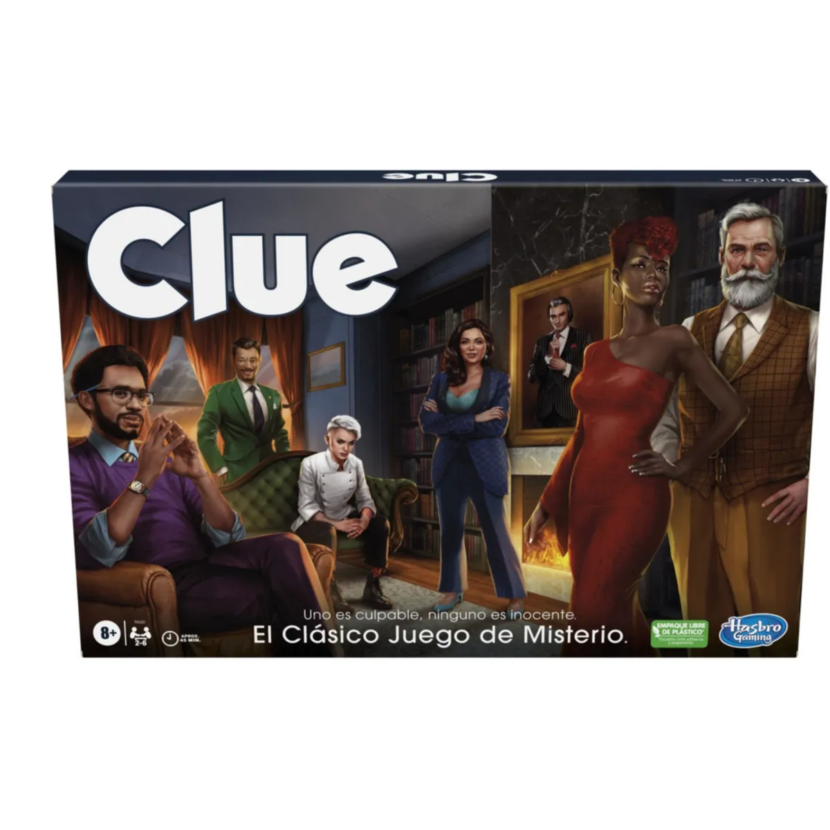 HASBRO GAMING - Juego de Mesa Clue Clásico Renovado