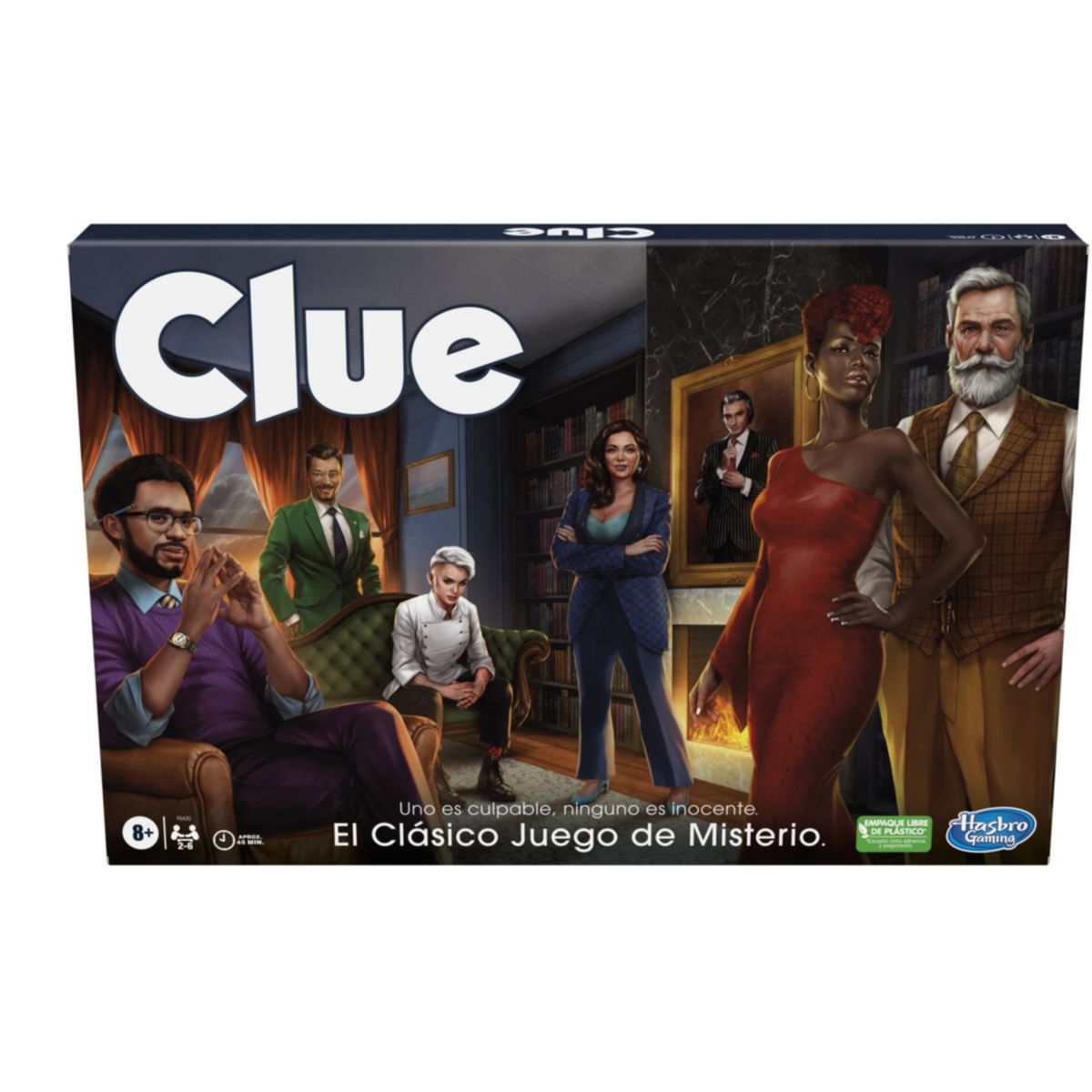 HASBRO GAMING - Juego de Mesa Clue Clásico Renovado