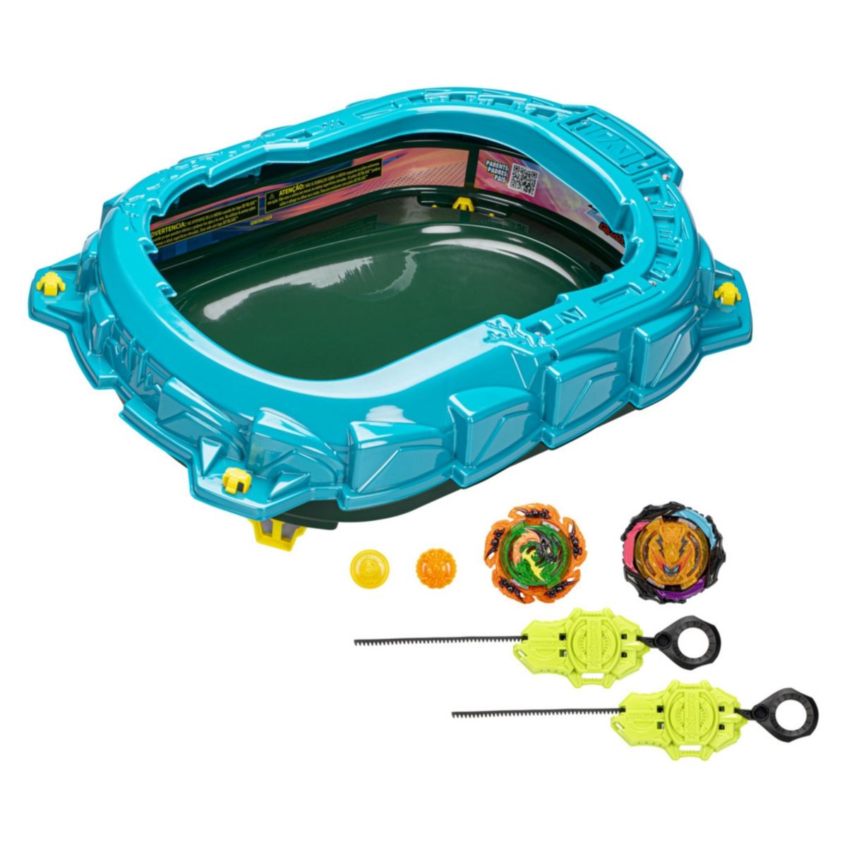 BEYBLADE - Trompo Burst Quadstrike Set De Batalla Light Ignite Beyblade