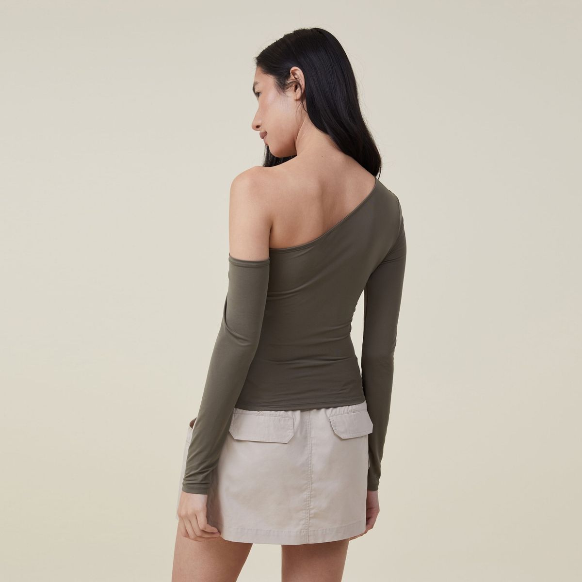 COTTON ON - Polera Manga Larga Cut Out Mujer Cotton On