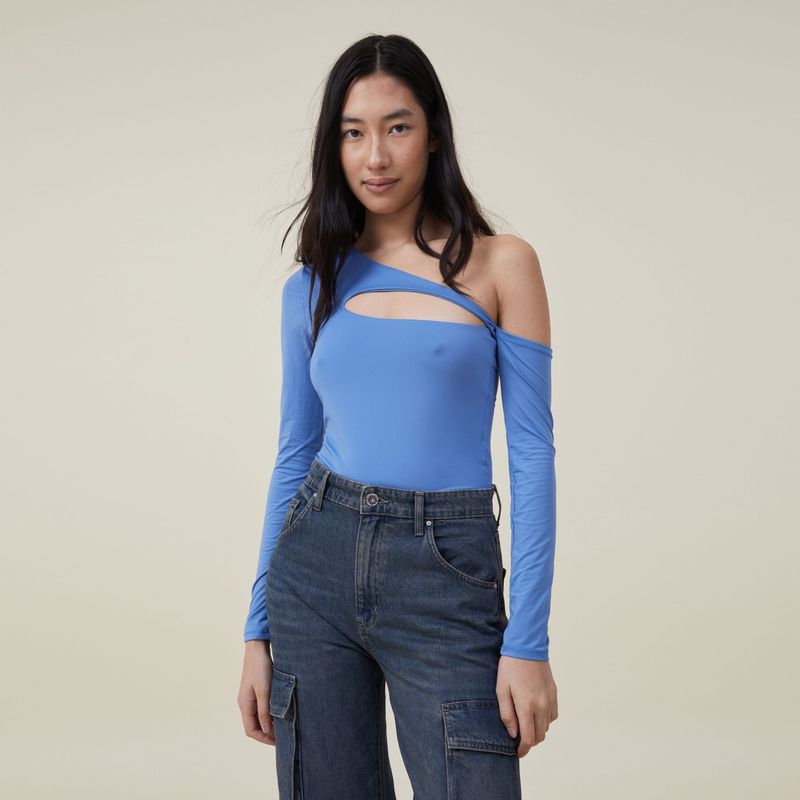 COTTON ON - Polera Manga Larga Cut Out Mujer Cotton On
