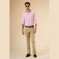 SAVILLE ROW - Pantalón Straight Fit Algodón Hombre