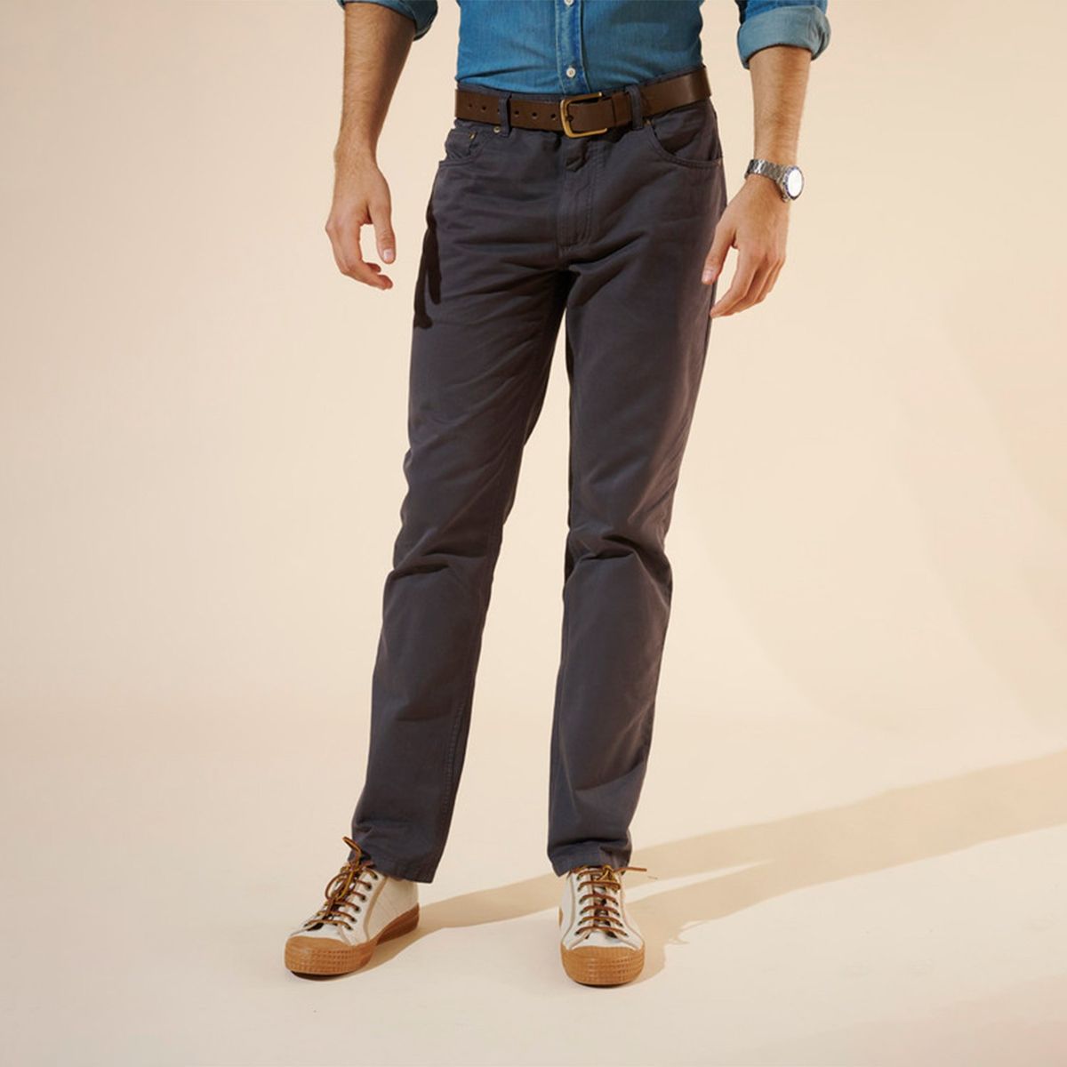 SAVILLE ROW - Pantalón Straight Fit Algodón Hombre Saville Row