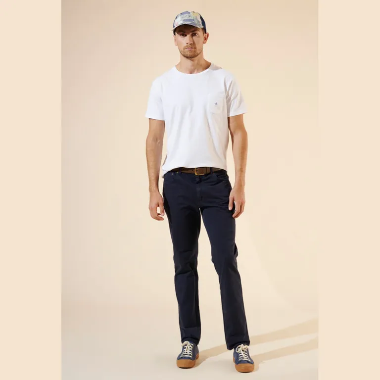 Pantalón Straight Fit Algodón Hombre