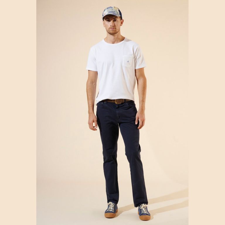 SAVILLE ROW Pantalón Straight Fit Algodón Hombre
