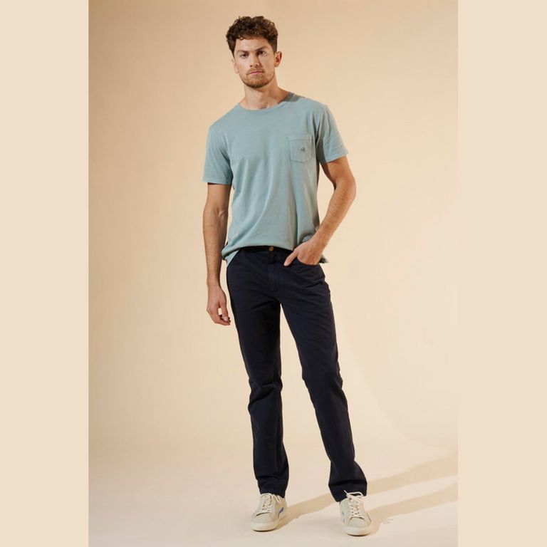 Pantalón Straight Fit Algodón Hombre
