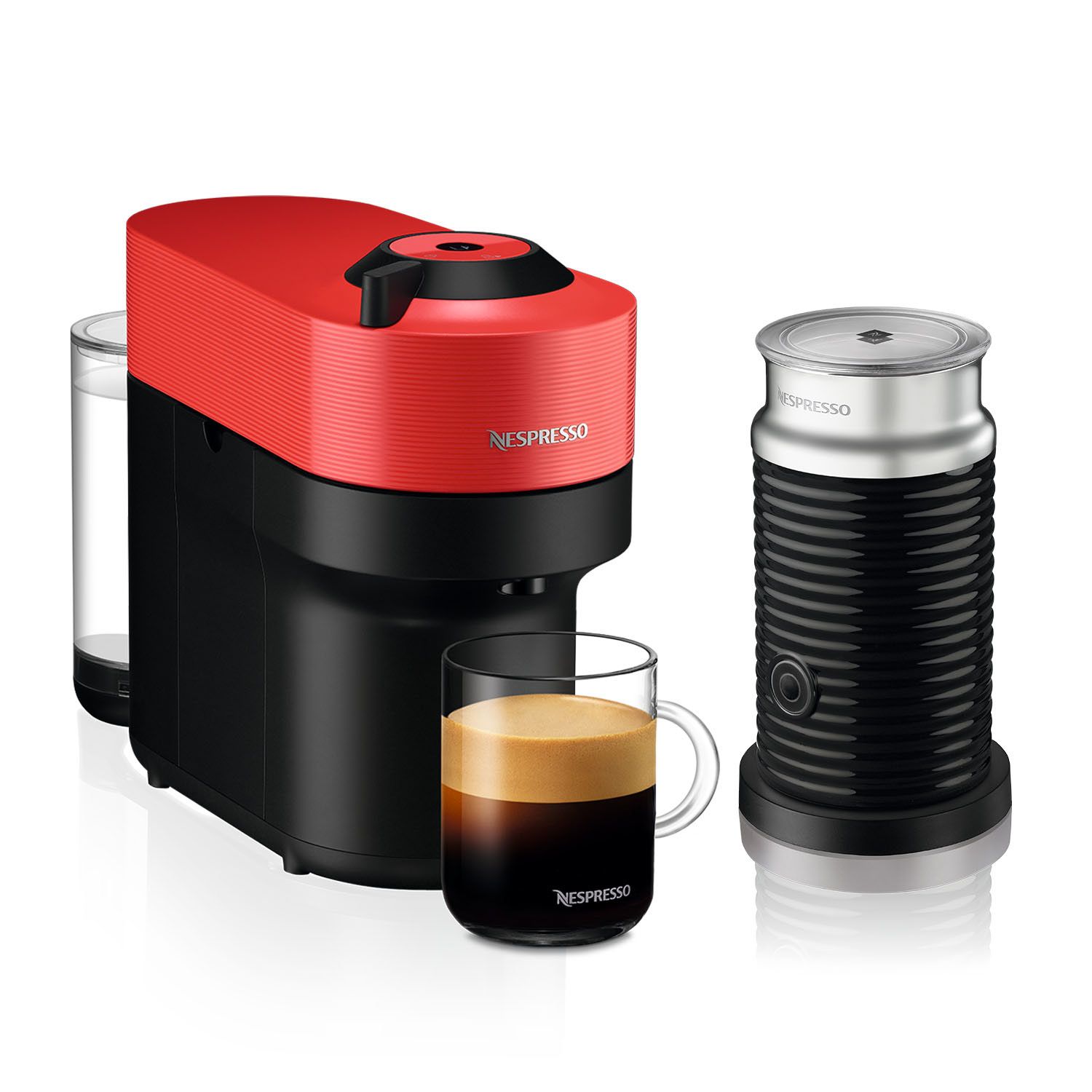 NESPRESSO VERTUO POP+ エスプレッソマシン (購入特典付き) NESPRESSO Cafetera con Cápsula Vertuo Pop + Espumador de Leche