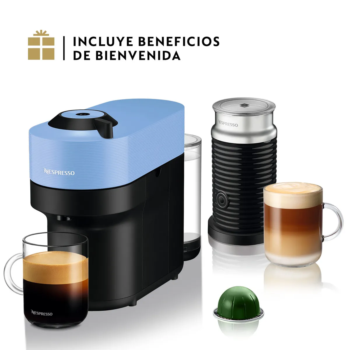 NESPRESSO - Cafetera con Cápsula Vertuo Pop Nespresso