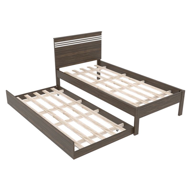 TECNOMOBILI - Cama 1 Plaza+ Cama Nido Nogal Tecnomobili