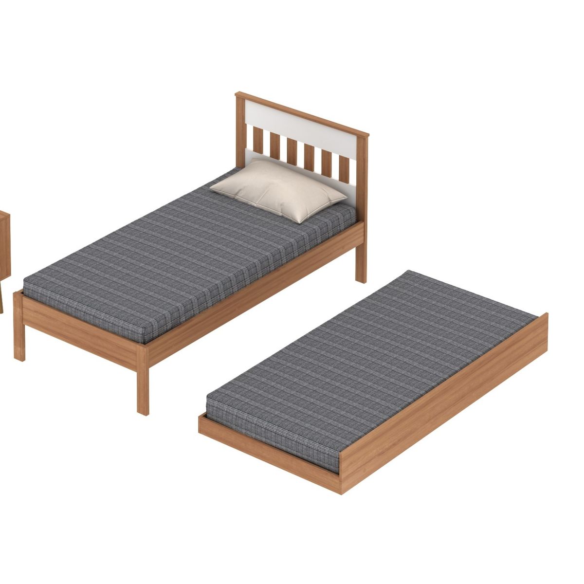 TECNOMOBILI - Cama 1 Plaza+Cama Nido Almendro Tecnomobili