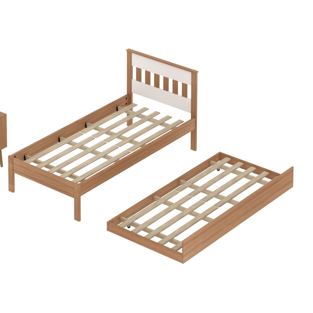 TECNOMOBILI - Cama 1 Plaza+Cama Nido Almendro Tecnomobili